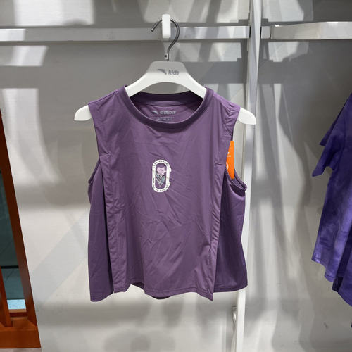 安踏儿童专柜正品2026年春女大童户外系列运动背心 T62536104