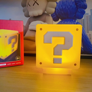 LED符号问号发声音充电小夜灯 红菇星星星台灯燈床头灯