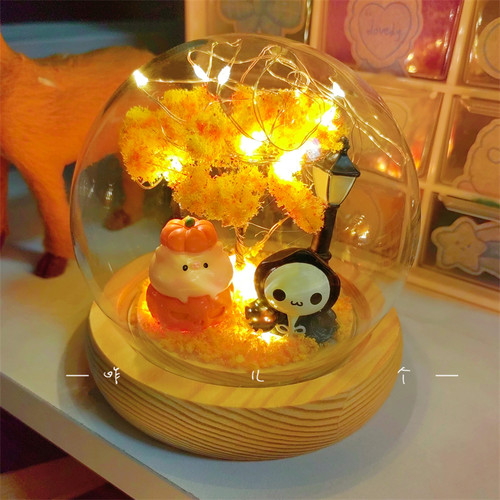 万圣节水晶球diy小夜灯材料包手