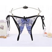女士内裤 禁欲系免穿脱方便诱惑老公勾人透明露屁股