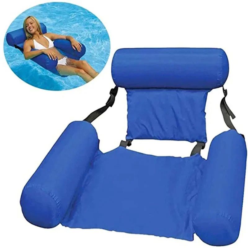 Summer Inflatable Chair Foldable Floating Row PVC Swimming P