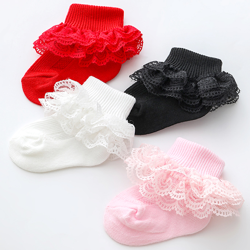 0-1Years Newborn Toddler Baby Child Girls Ruffle Lace Ankle