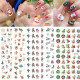 3D christmas nail art sticker for kids tattoo manicure acces