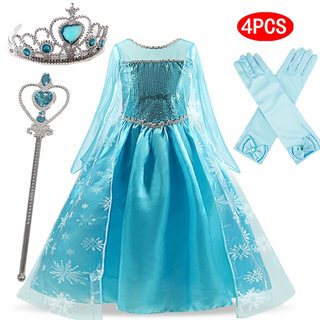 Girls Snow Queen Dress Kids Costumes For Girls 2023 Carnival