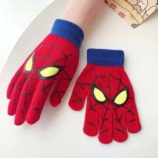 Gloves Warm Diseny layer Children Double Cartoon Spiderman
