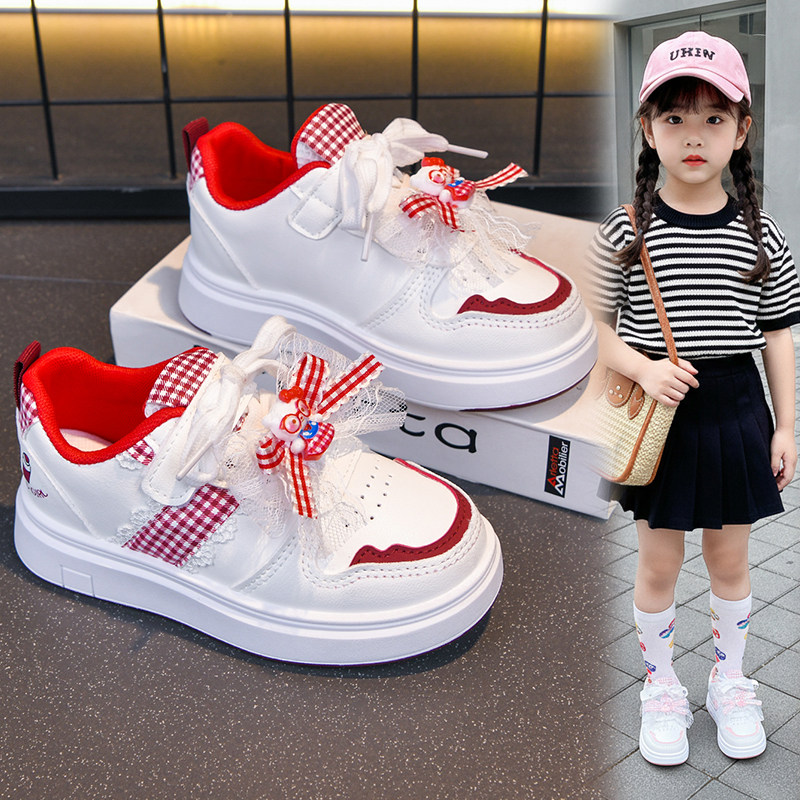 女童板鞋儿童运动鞋2026春秋季新款甜美公主鞋轻便百搭女孩休闲鞋