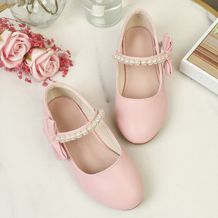 儿童女粉色拉丁舞鞋软底软面2025新款女童女孩初学者舞蹈跳舞鞋子