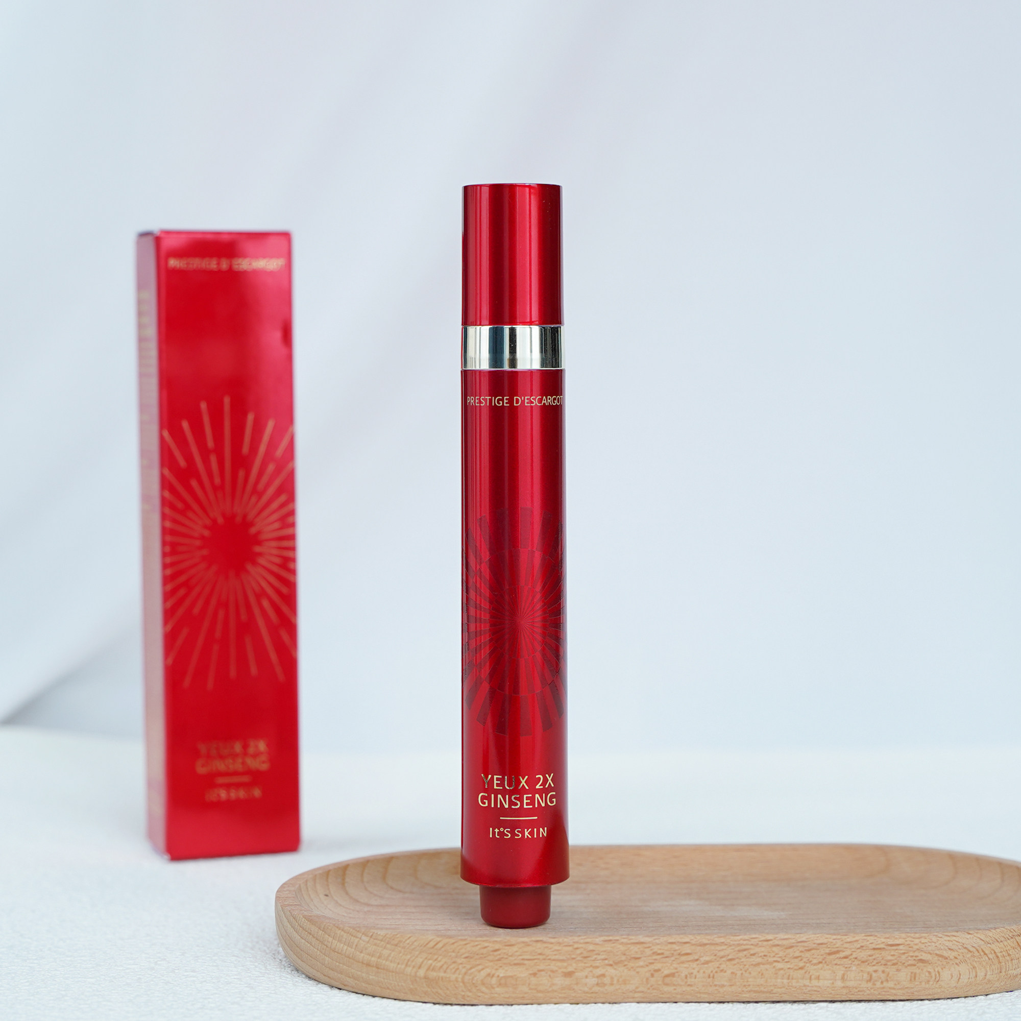 韩国its skin/伊思晶钻红参蜗牛滚珠眼霜淡化黑眼圈细纹15ml