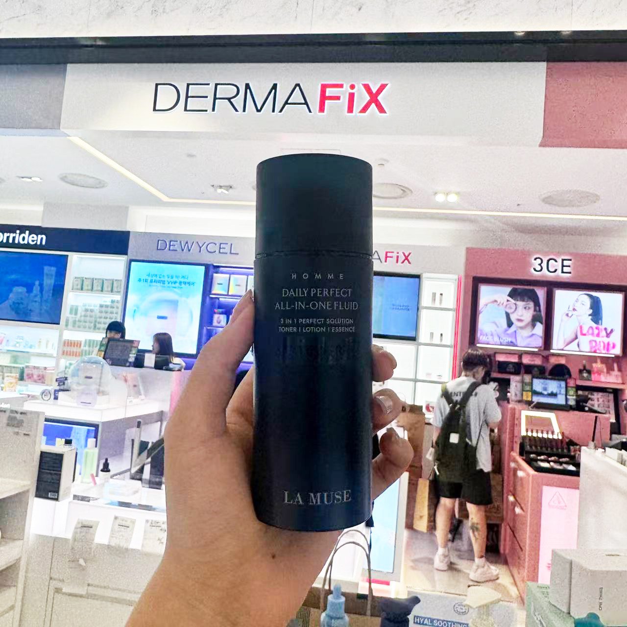 韩国LA MUSE乐缪斯男士水乳精华三合一多功能修护乳100ml保湿润肤