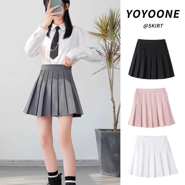 女童百褶裙学生防走光校服短裙