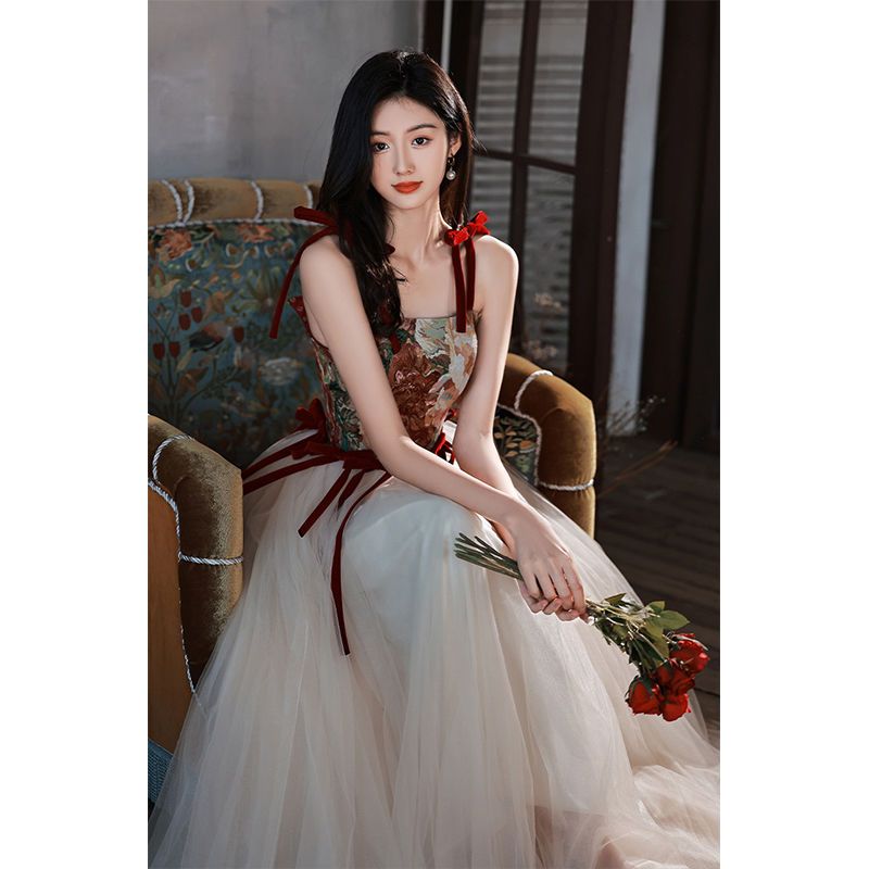 韩乔诗简约连衣裙无袖A字裙128cm