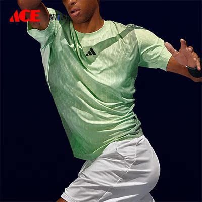 Adidas/阿迪达斯正品夏季男士宽松透气休闲运动短袖T恤IL7384