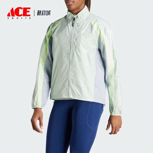 Adidas/阿迪达斯正品OTR B CB JACKET女士跑步夹克外套IQ3873