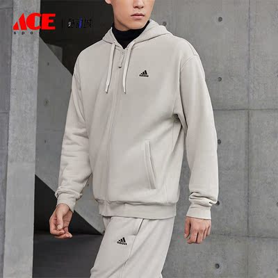 Adidas/阿迪达斯正品运动休闲情侣款拉链连帽夹克外套IV7604