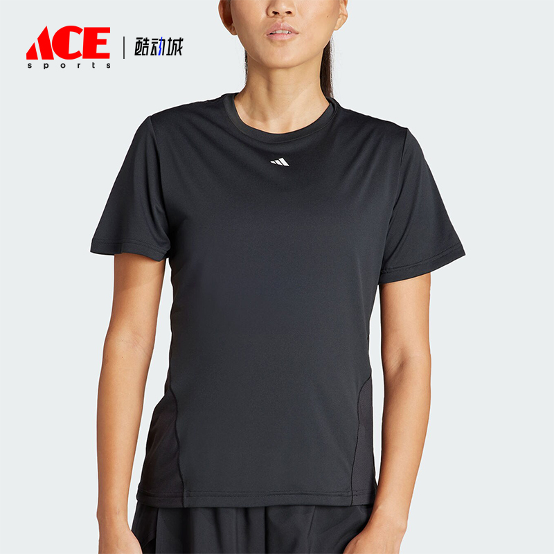 阿迪达斯女士运动健身短袖