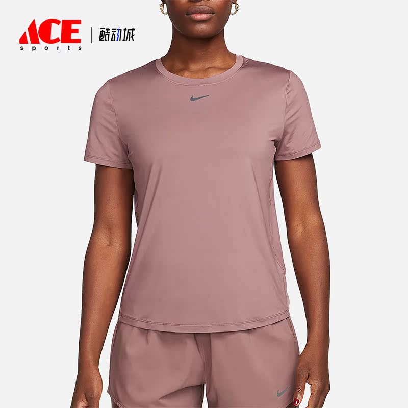 Nike/耐克正品夏季女士圆领健身训练运动短袖T恤FN2799-208