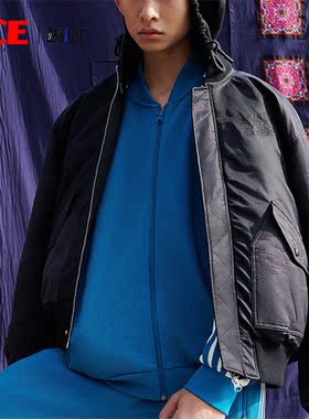 Adidas/阿迪达斯正品三叶草男士连帽防风休闲运动外套IX4232