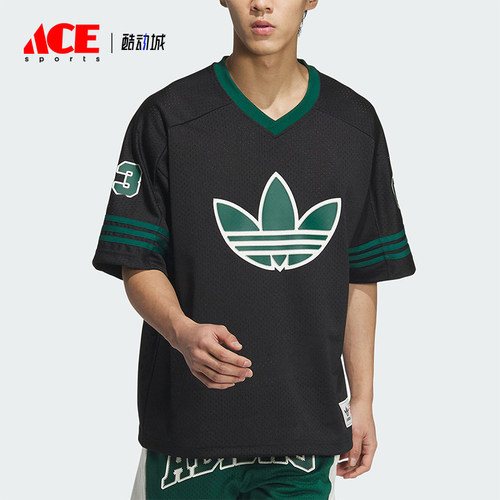 阿迪达斯男女篮球风运动短袖