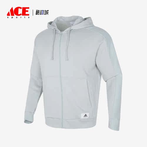 Adidas/阿迪达斯正品M LNG FZ FT加绒运动男士针织外套IQ3425