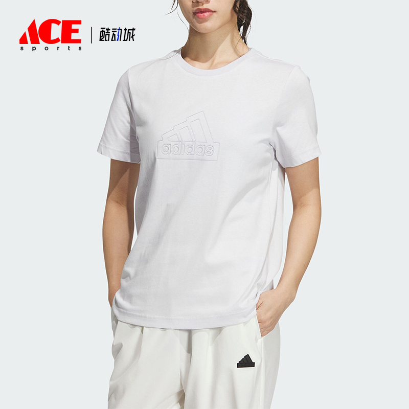 阿迪达斯女士运动休闲短袖T恤
