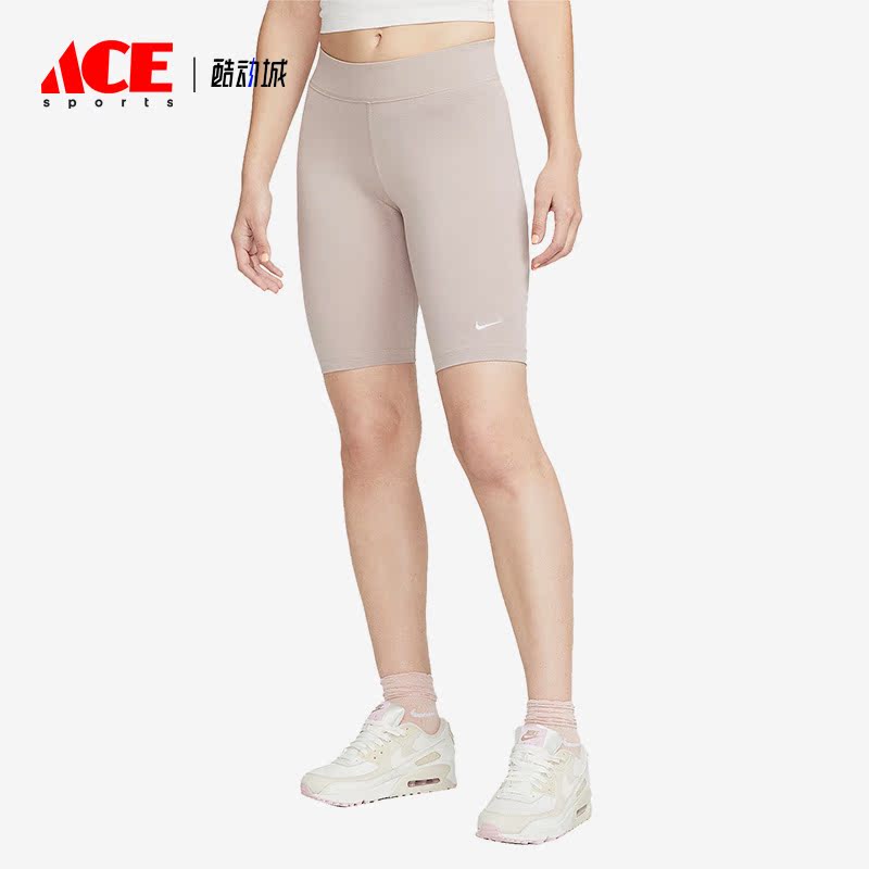 Nike/耐克正品夏季女子单车运动紧身中腰刺绣短裤CZ8527-272
