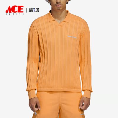 Adidas/阿迪达斯正品三叶草男女运动休闲翻领长袖T恤IC1405