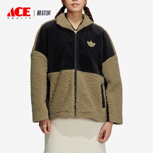 Adidas/阿迪达斯正品 SHERPA MIX W 仿羊羔绒女子外套HY4256