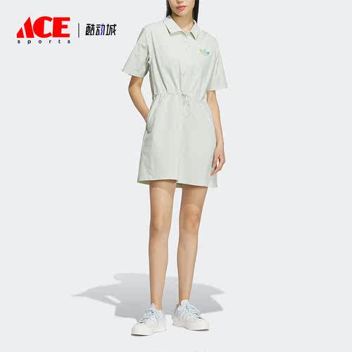 Adidas/阿迪达斯正品三叶草夏季女子休闲运动连衣裙IK8631