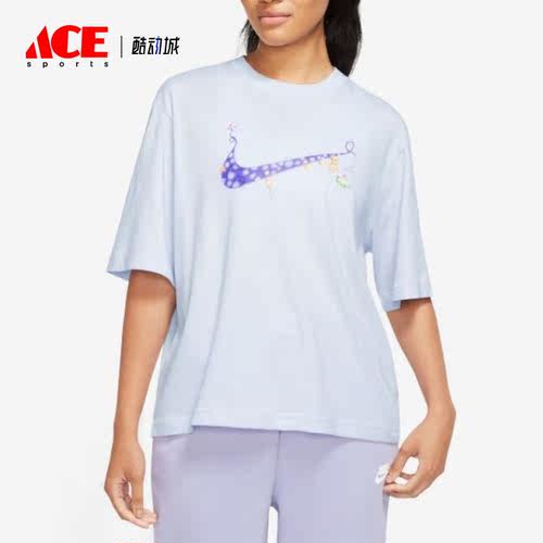 Nike/耐克正品夏季圆领宽松女子运动短袖T恤FD9315-085