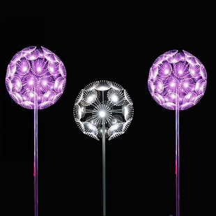 LED蒲公英灯户外硬光纤亚克力公园婚礼插地庭院草坪景观蒲公英灯