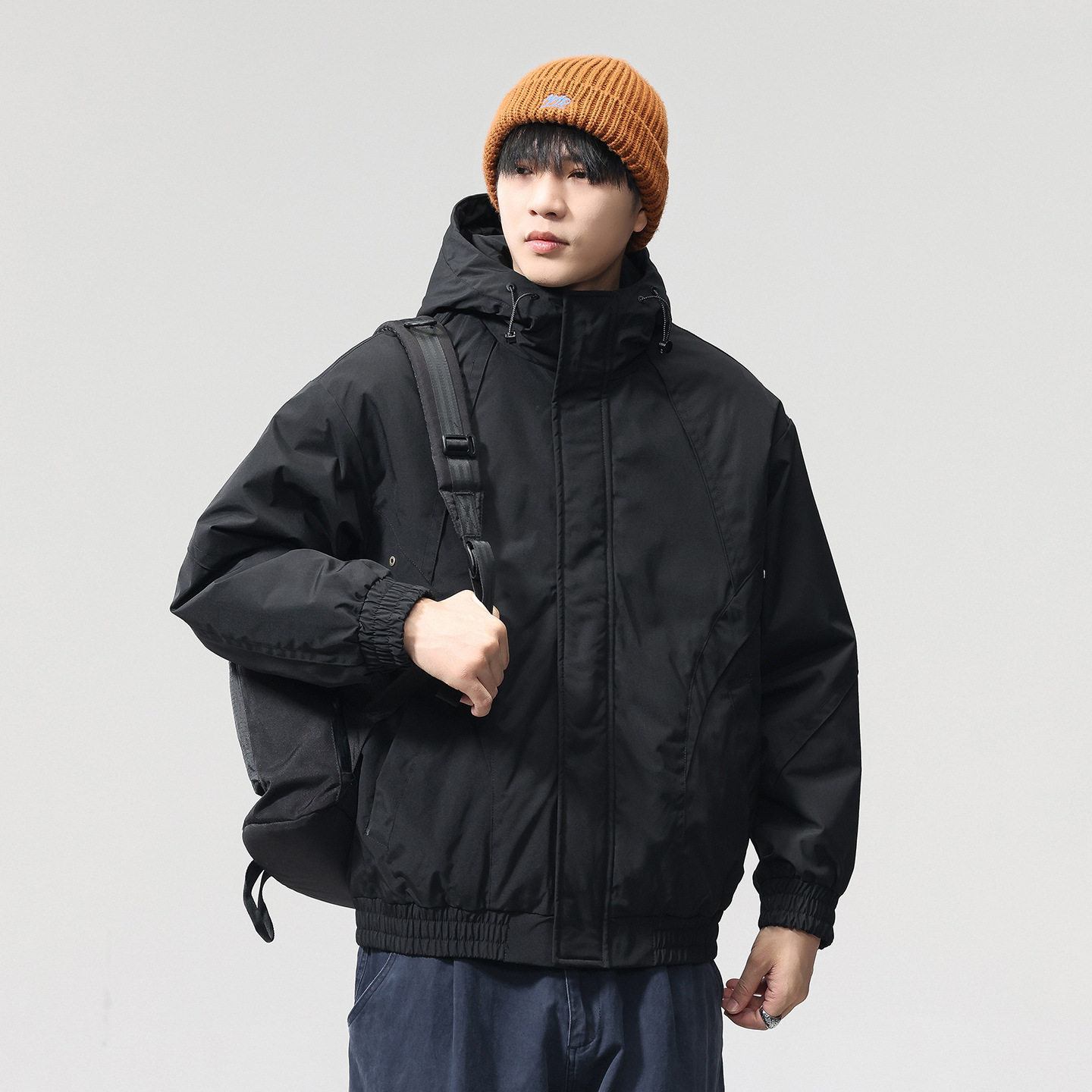 2025秋冬新款青年休闲连帽棉衣服夹克男户外工装宽松百搭上衣外套,户外/登山/野营/旅行用品,户外休闲衣,淘宝优惠券,粉丝福利购,淘宝优惠卷