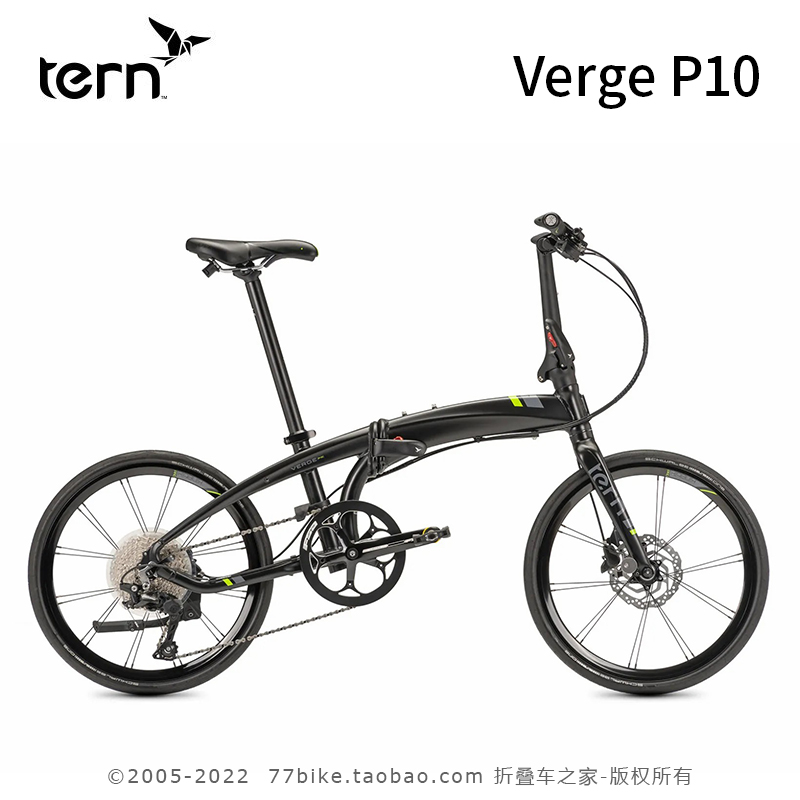 TerIn燕鸥Verge P10折叠自行车22寸451竞速轮组铝合金超轻便折叠