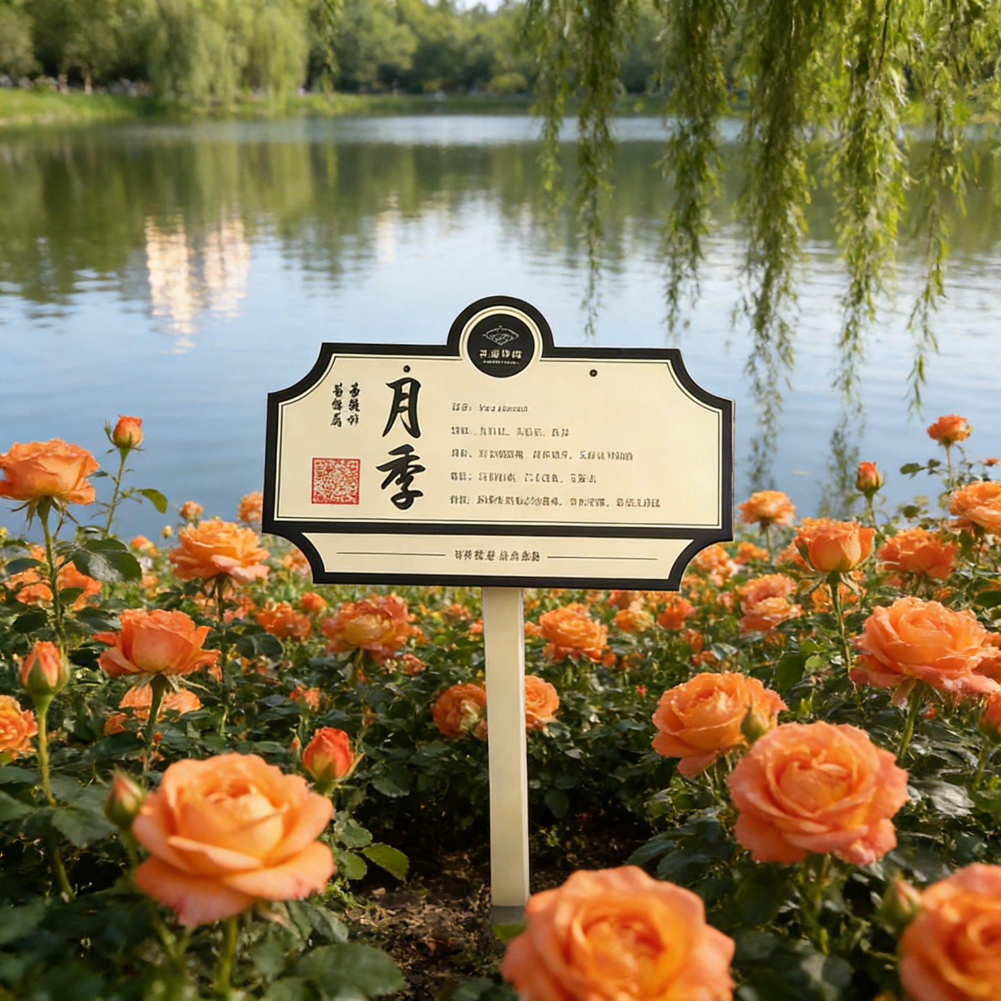 小草牌爱护花草温馨提示牌草坪警示牌草地标语小牌绿化公园提示牌