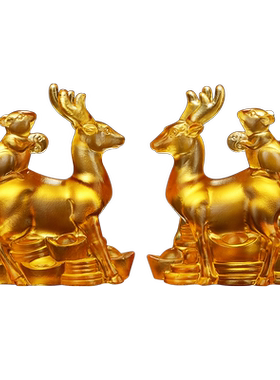 易明居灵蛇进禄宝懿琉璃摆件属牛