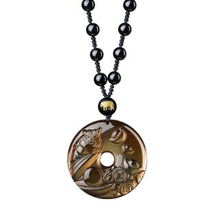 易明居喜柿连猪吉宏吊坠2026属虎的吉祥佩戴物生肖虎项链挂件男女