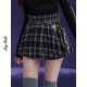 显腿长短裤 黑灰格百褶裙裤 百搭减龄JK冬 雪夜 SagiDolls少女斗志