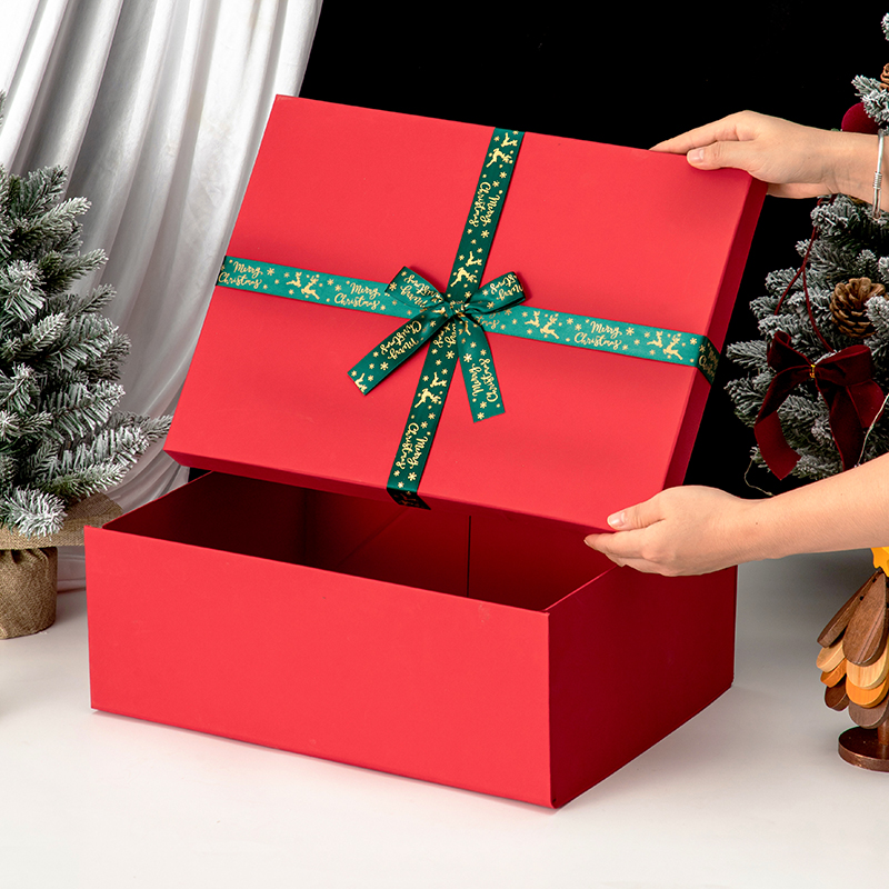 圣诞节礼物包装盒超大号礼盒空盒子仪式感新年红色礼品盒送男女生