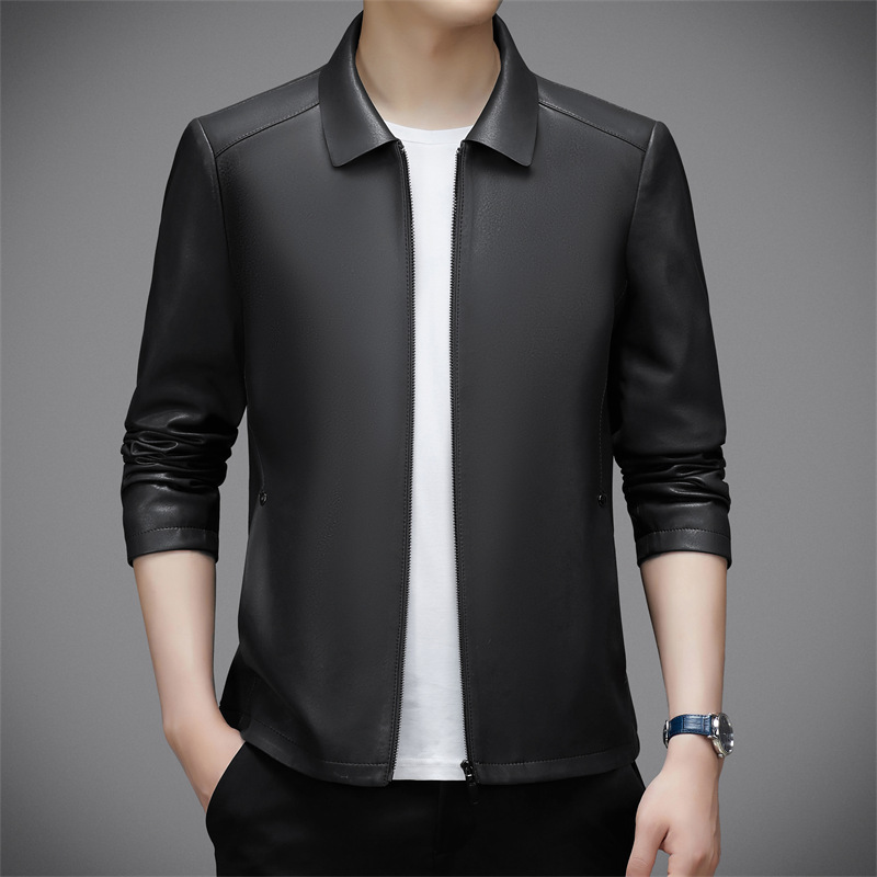 皮尔卡丹海宁真皮皮衣