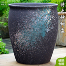 清仓捡漏 大口径花盆陶瓷大号家用客厅盆景黑金刚盆栽透气陶罐特价