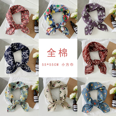 女55棉小方巾装饰手帕春秋