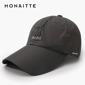 蒙奈特帽子男夏季鸭舌帽新款运动跑步速干防晒遮阳太阳帽棒球帽女