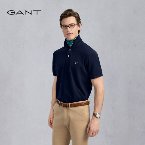 GANT/甘特夏男士休闲短袖POLO衫