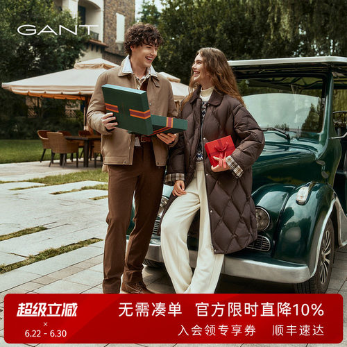 GANT/甘特女士中长款复古羽绒服