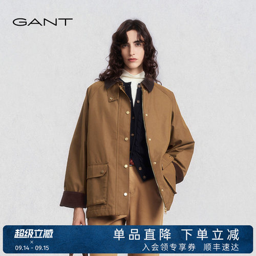 GANT/甘特女士巴恩风棉服外套