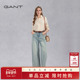百搭直筒裤 复古水洗阔腿牛仔裤 甘特2025新款 女装 100%棉 GANT