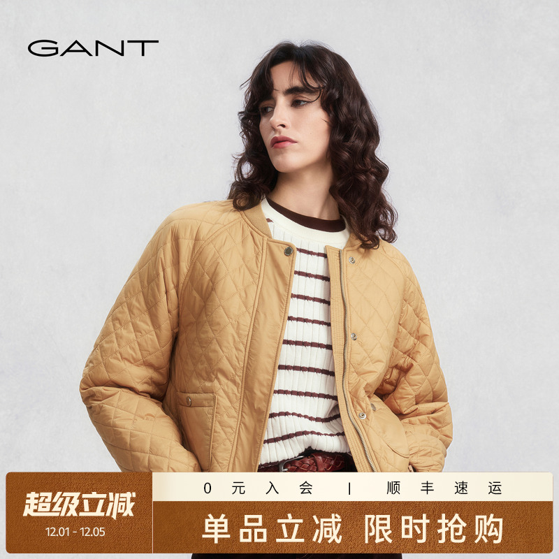 GANT/甘特女士棒球领棉服外套