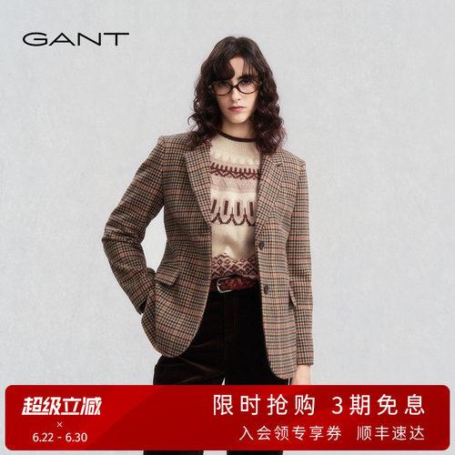 GANT/甘特女士纯绵羊毛单西服
