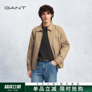 短款 外套 美拉德纯棉休闲翻领男装 甘特秋男士 哈灵顿夹克 GANT