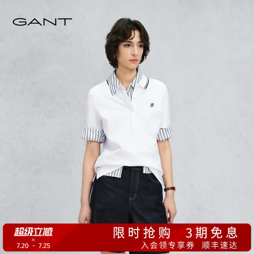 GANT/甘特女士学院风短袖POLO衫