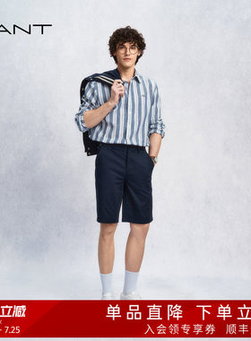 GANT/甘特男士通勤微弹休闲短裤